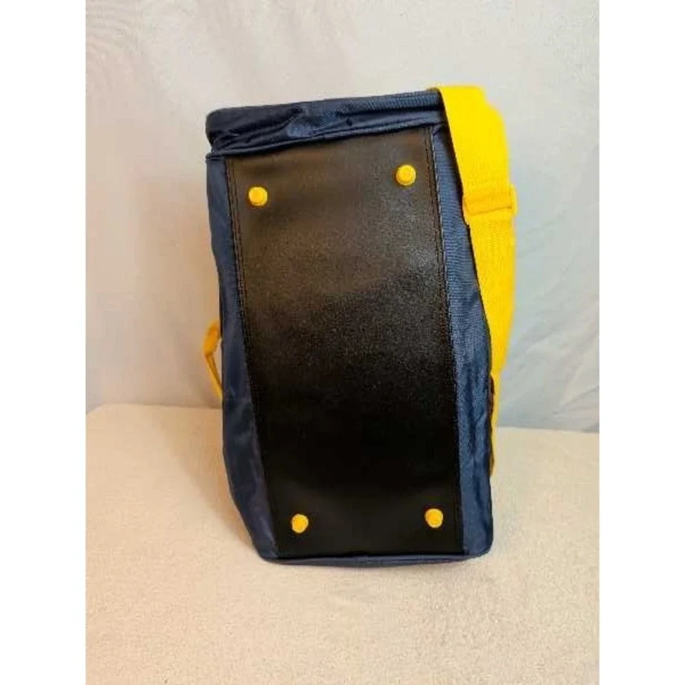Speedo Duffle Bag Navy Yellow Gym Travel Sportswear Tote Small